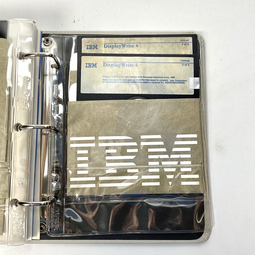 IBM PC Software DisplayWrite Series 4 Office Systems Family 5.25” Diskette