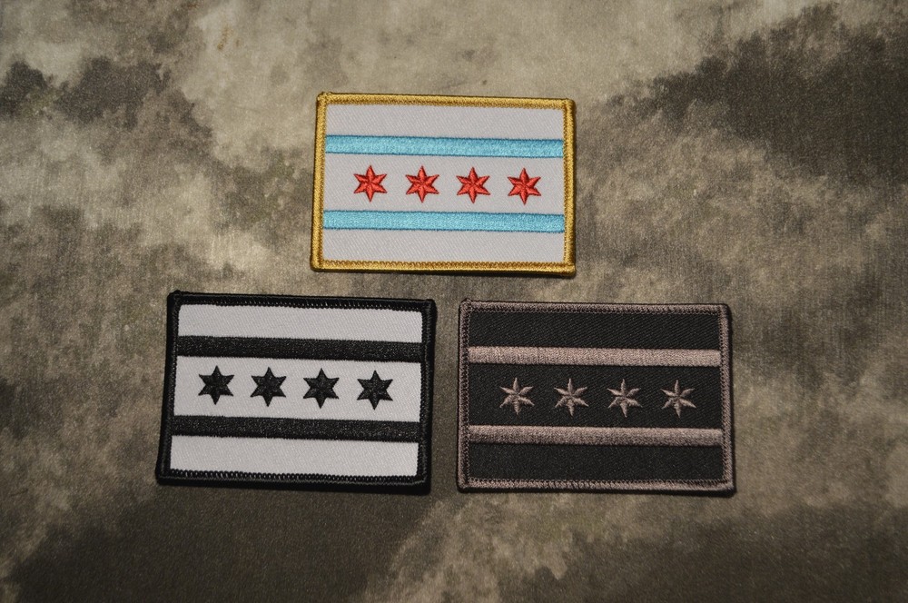 CHICAGO Flag Patch, Subdued or Full Color