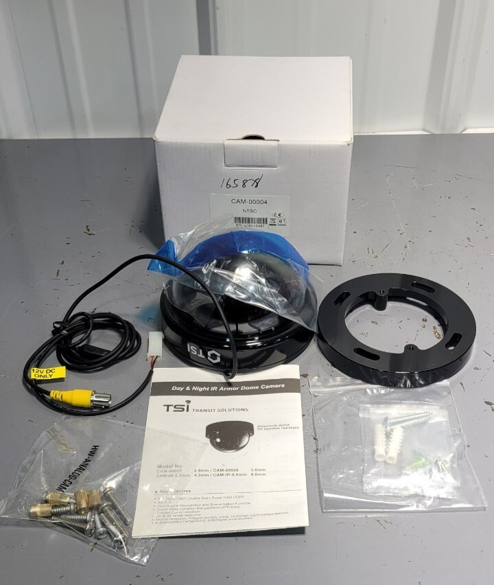 TSI Mobile Transit Camera 12v 4.3mm Day Night IR Armor Dome