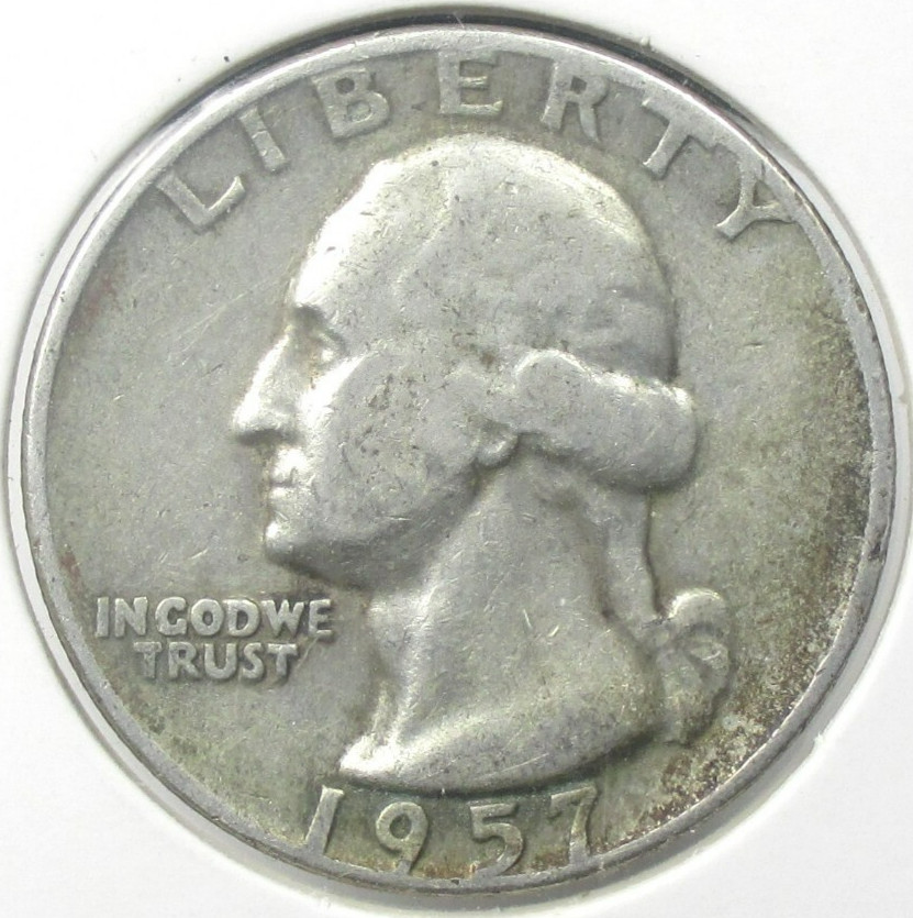 1957-D Washington Quarter Dollar