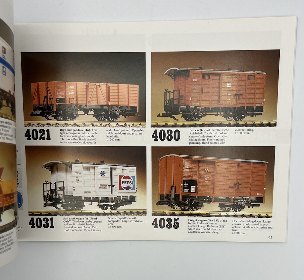 1987/1988 LGB Lehmann Gold Bahn Train Catalog