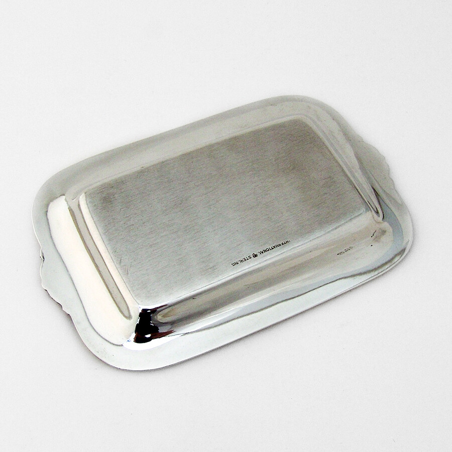Engine Turned Engraved Dresser Tray International Sterling Silver