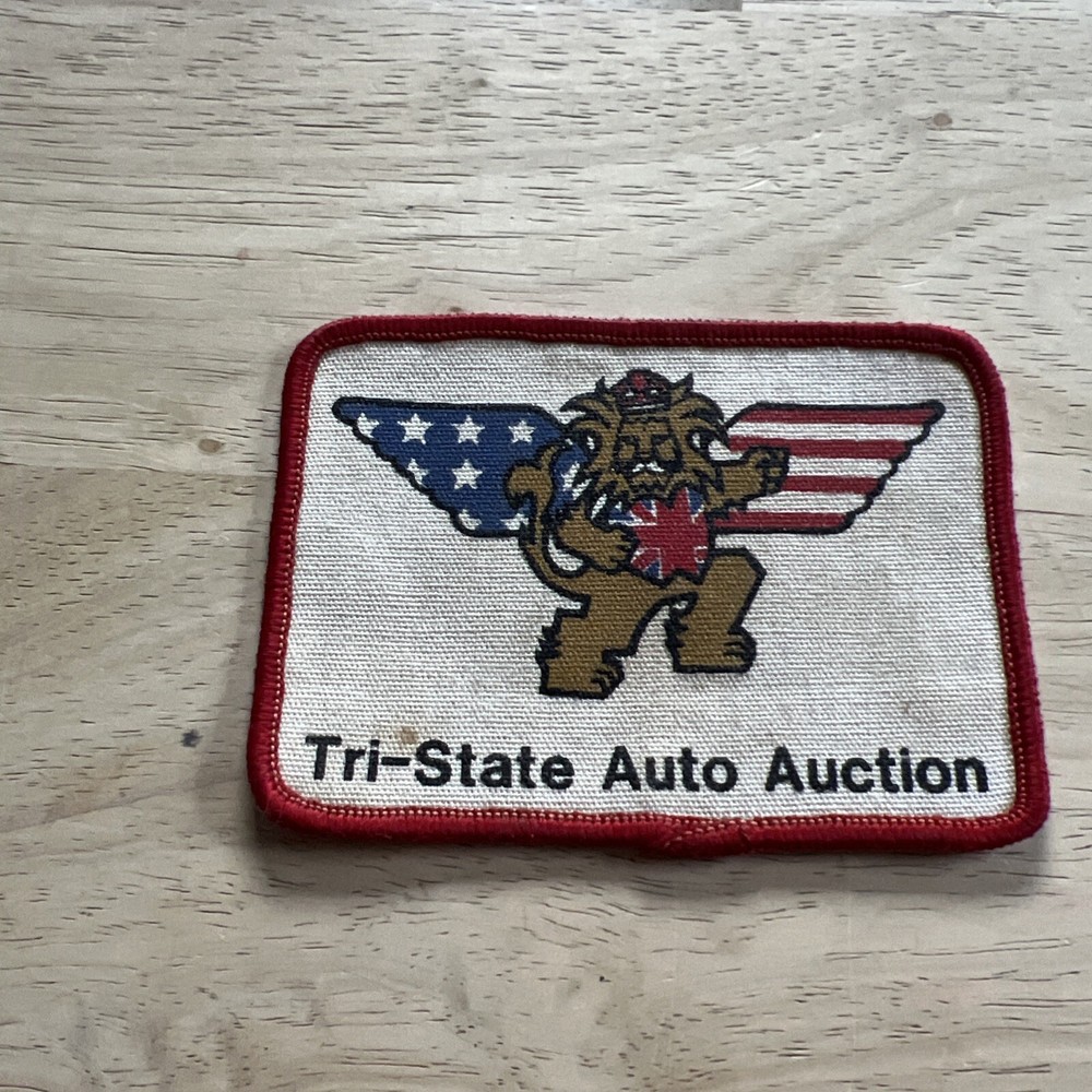 Vintage Tri-State auto auction patch