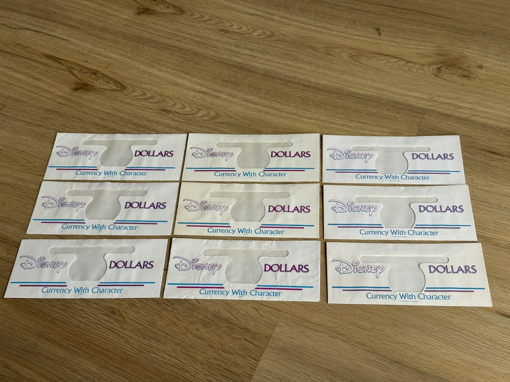 RARE ORIGINAL DISNEY DOLLARS ENVELOPE - USED