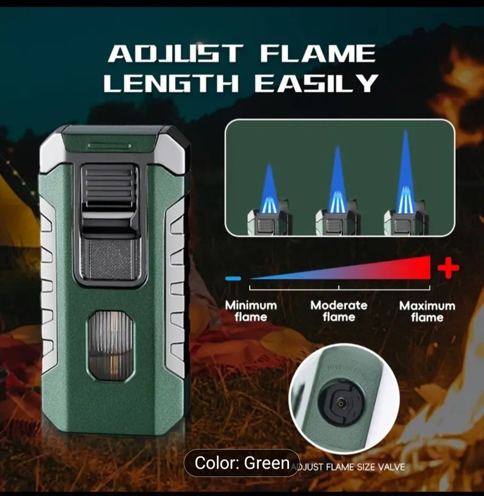 Cigar Torch Lighter 3 Flame