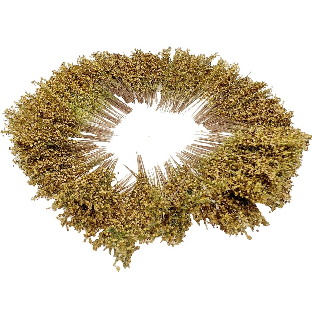 Miniature Shrubs, Withered Yellow, Static Grass Tuft, Model Train Landscape