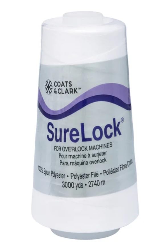 Coats & Clark - SureLock Serging Thread - 3 Pack (White)