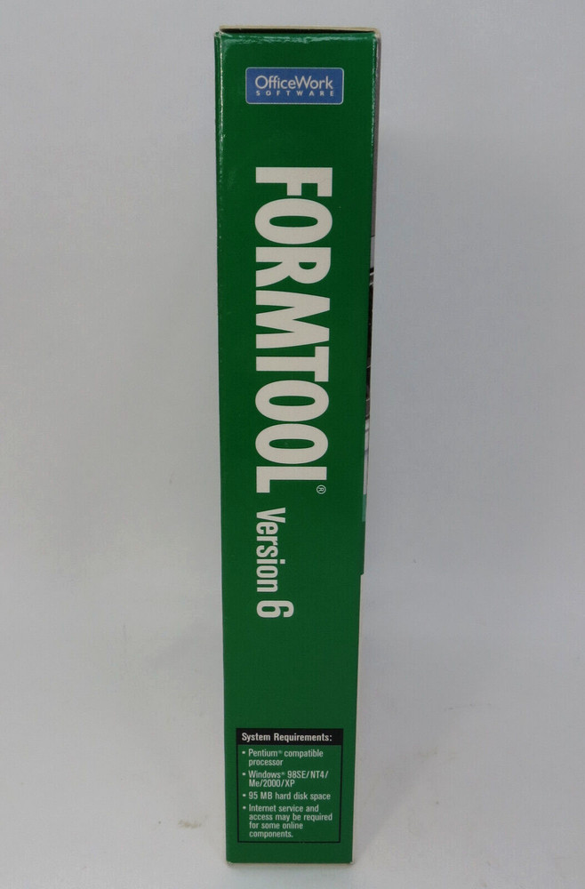 OfficeWork Formtool Version 6 Computer Software Windows XP Vista 7