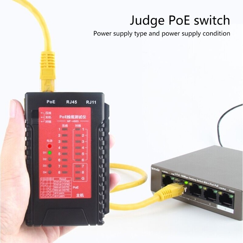 Multifunction Internet Analyzers Cable Tester Tool for RJ11 RJ12 RJ45 CAT5