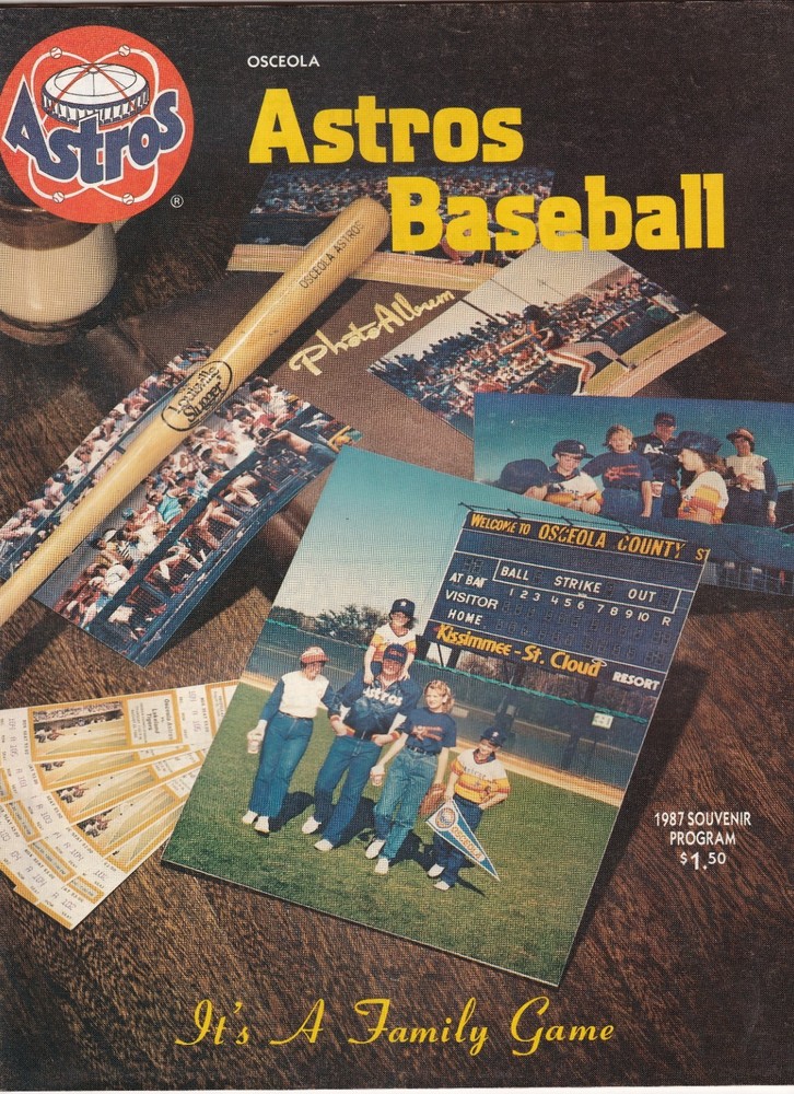 1987 OSCEOLA ASTROS PROGRAM- CLASS A TEAM