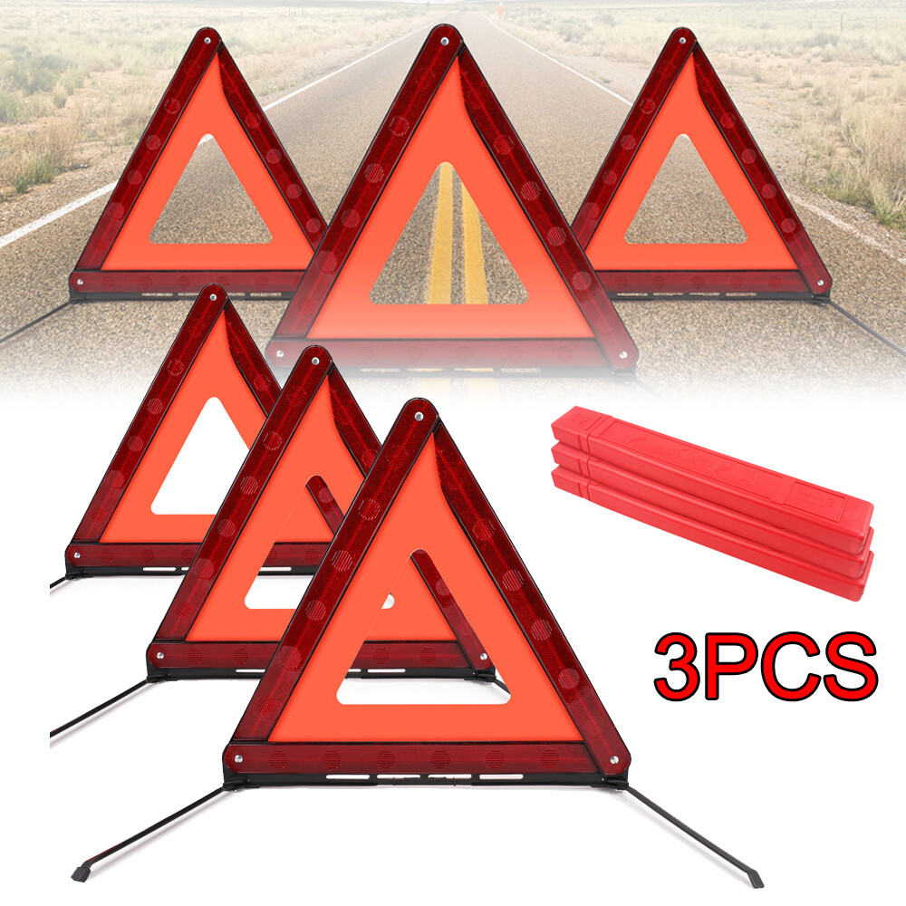 Car Vehicles Breakdown Emergency Warning Triangle Reflective Safety Roadside Kit