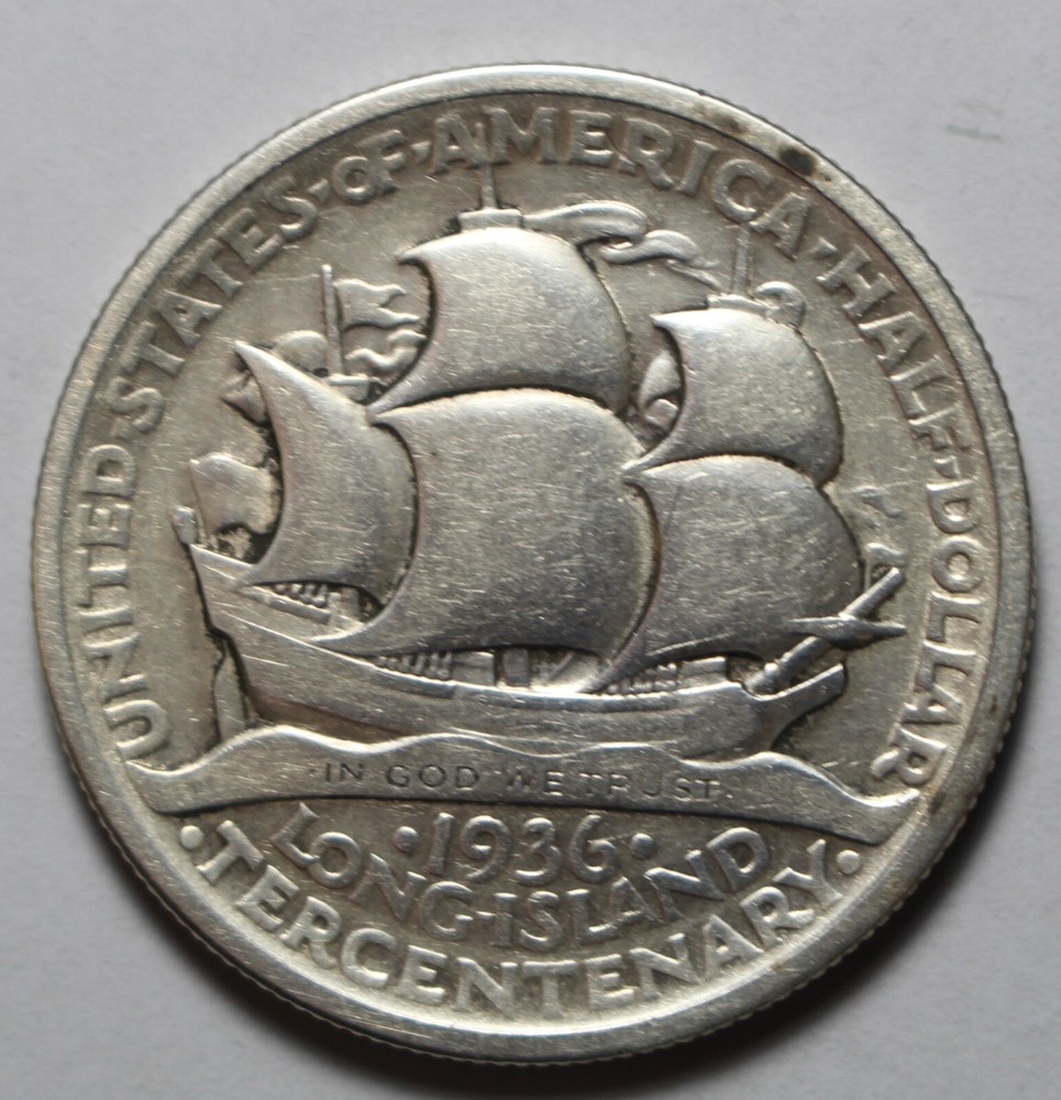 1936 Long Island Commemorative Half Dollar PH589