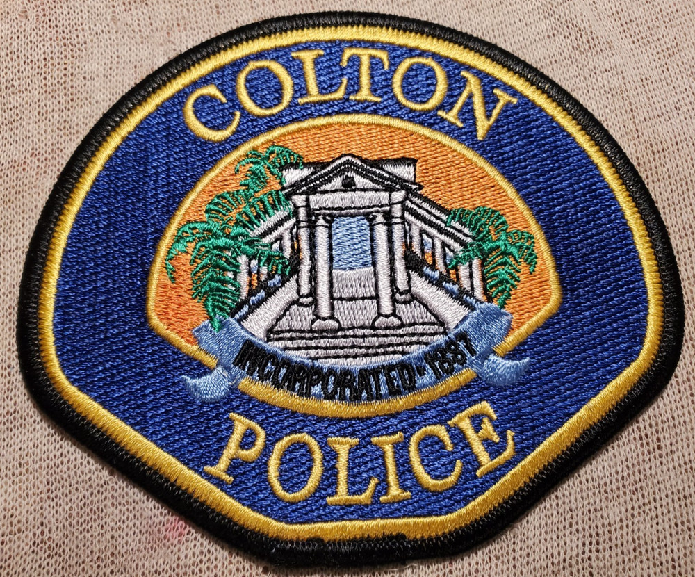 CA Colton California Police Shoulder Patch