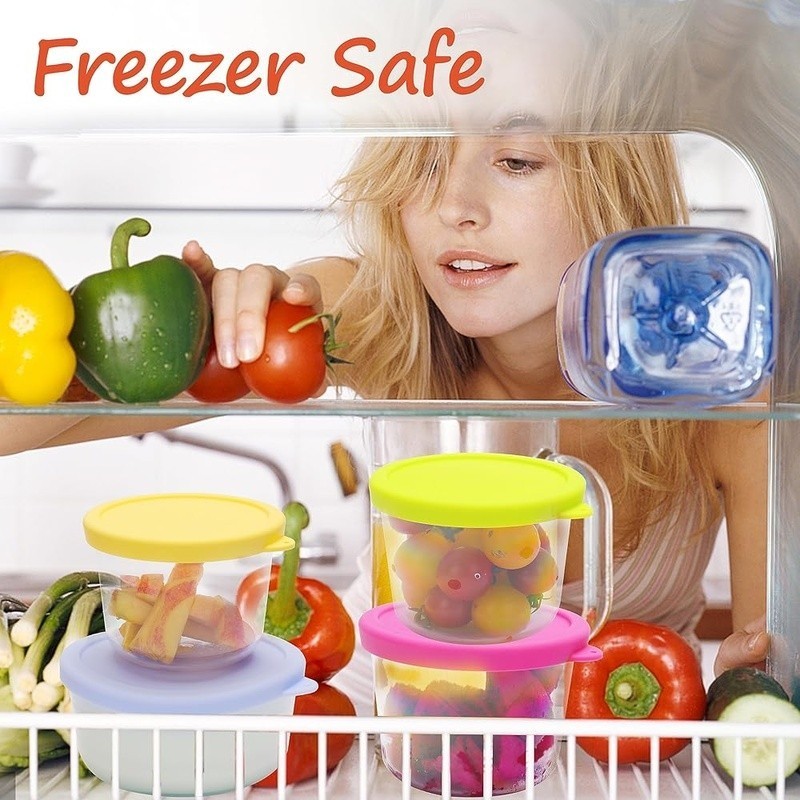 Silicone Replacement Lids Pyrex Bowls Leak Proof Dishwasher Safe Bundle New