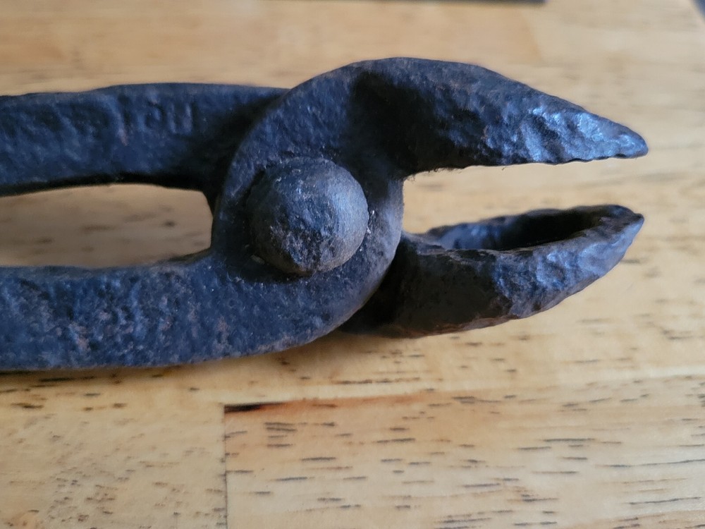 Antique 14" Hand Forged Iron Blacksmithing Reloading Tool Farm Barn Rustic