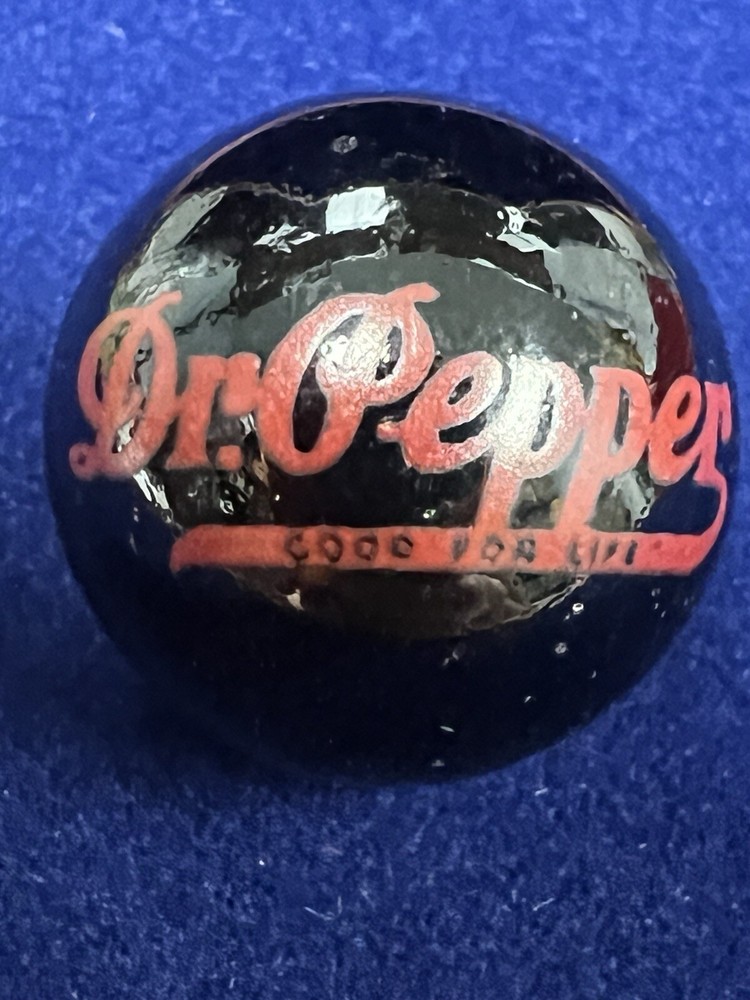 Vintage ~ Dr. Pepper ~ Black & Red ~ Advertisement Marble