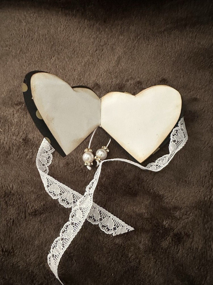 Handmade Journal Mini Notebook Silver & Peals #0781