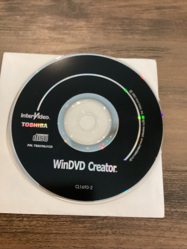WinDVD Creator CL1693-2 For Toshiba 2002