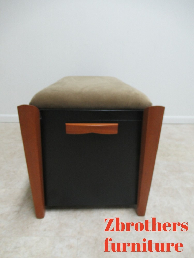 Custom Designer Post modern Teak Trunk Blanket Chest Bench Coffee table