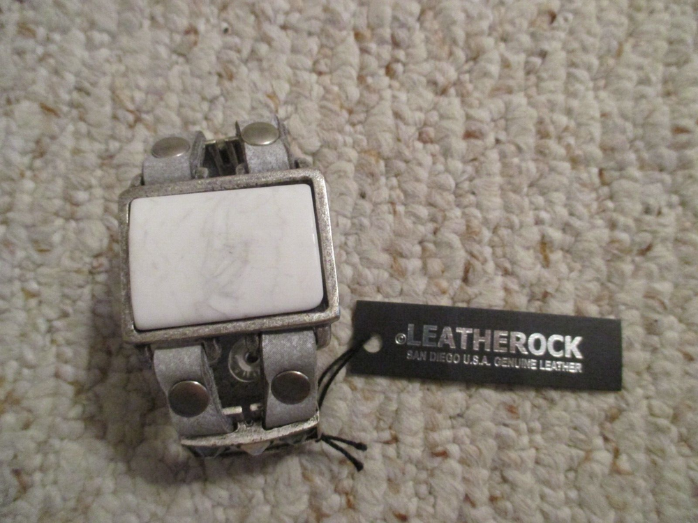 Leatherock Stone Statement Bracelet 8" NWT