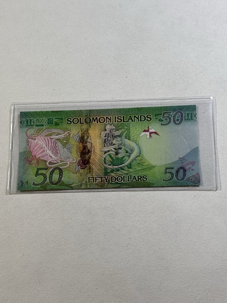 2013 Solomon Island $ 50 Banknote P# 35