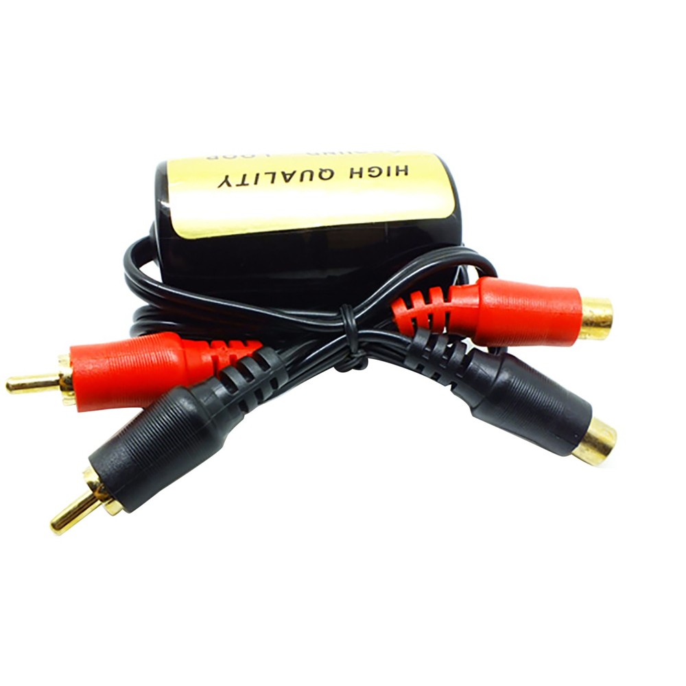 RCA Audio Noise Filter Suppressor Ground Loop Isolator For Car&Home Stereo Kit