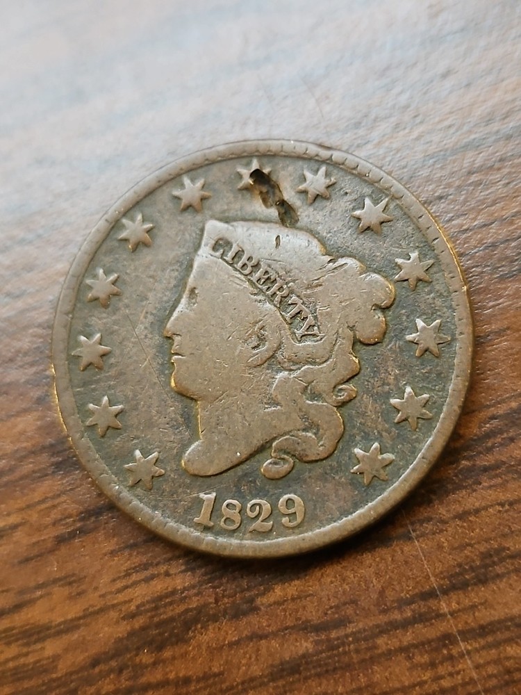 1829 Coronet Head Large Cent