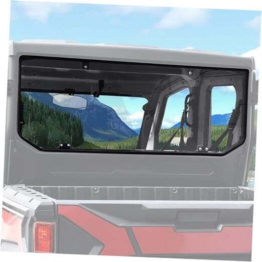 Rear Windshield Compatible with Kawasaki Ridge 2024 2025, Clear High