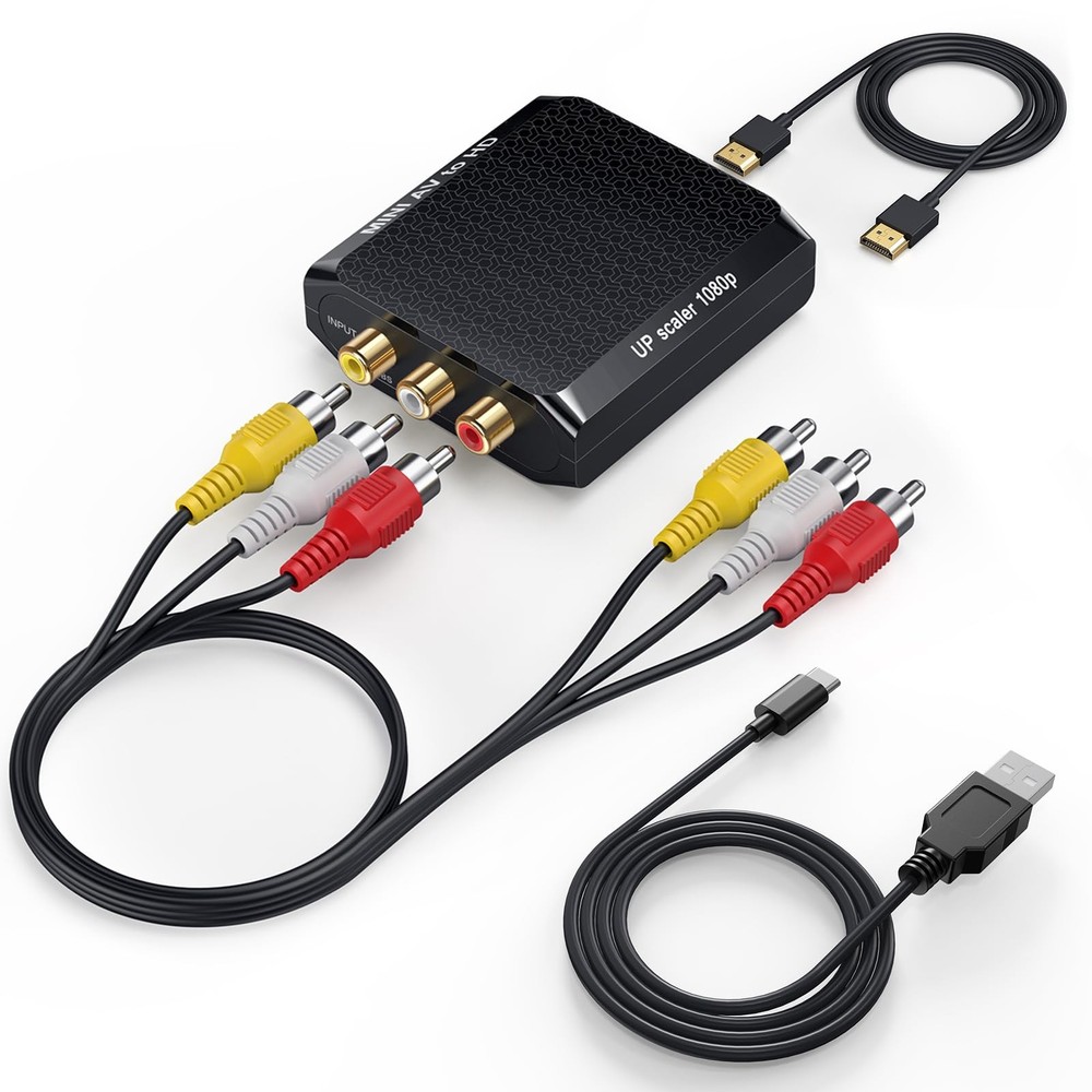 WENTER RCA to HDMI Converter with + cable, Black