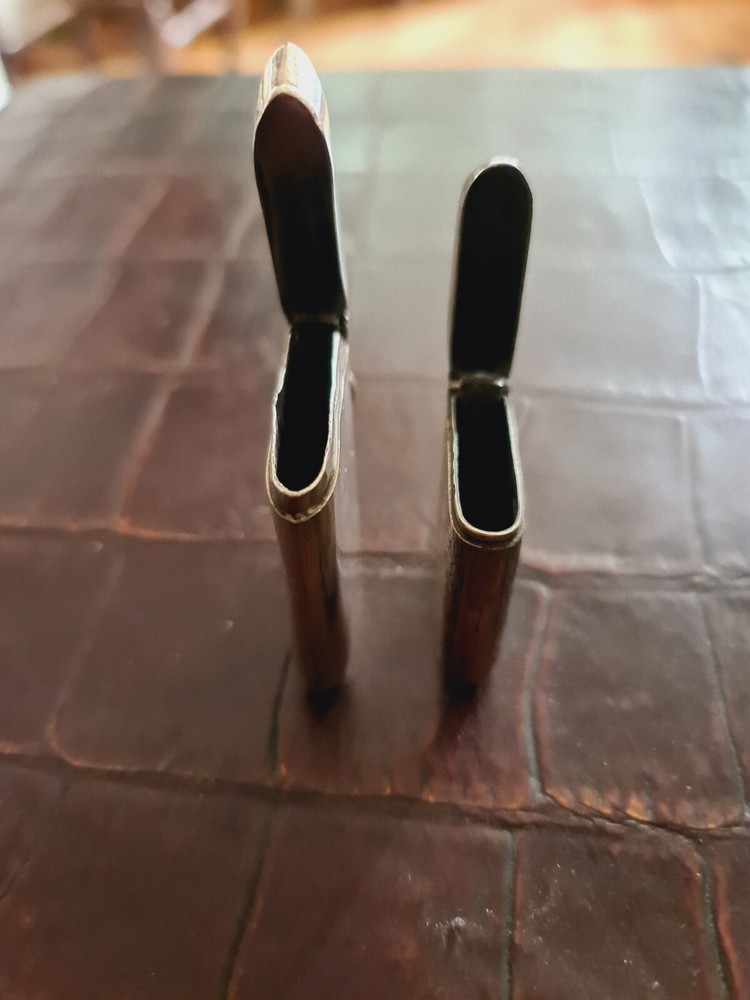 Antique Hallmarked Silver Vesta Cases Victorian X 2