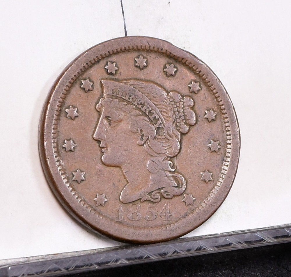 1854 Large Cent - Fine (#57822-L)