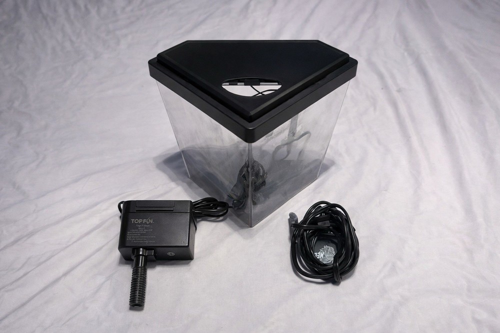 Top Fin Corner Plastic Aquarium Kit with Filter and Lid