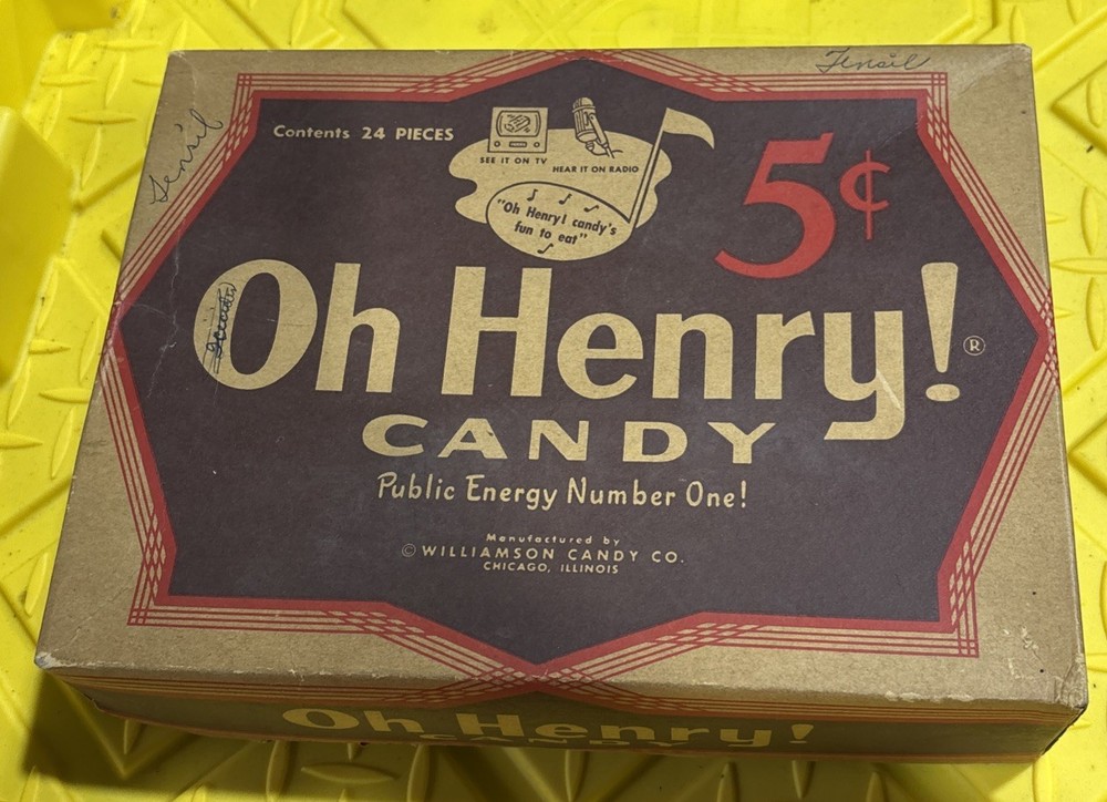 1930's  Oh Henry Candy Bar Box