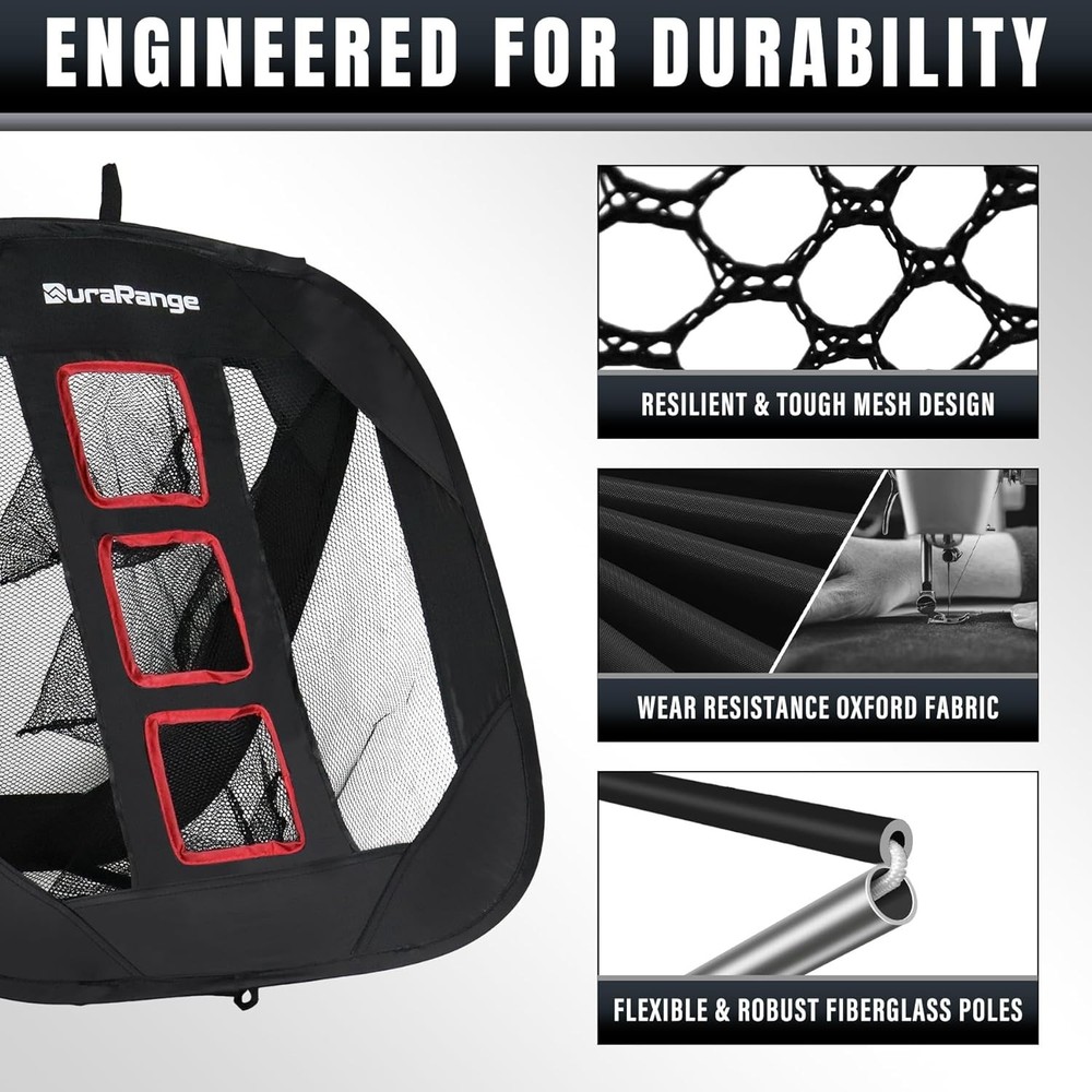 Pop-Up Golf Chipping Net - Ultimate Target Training Chip Aids for Precision &...