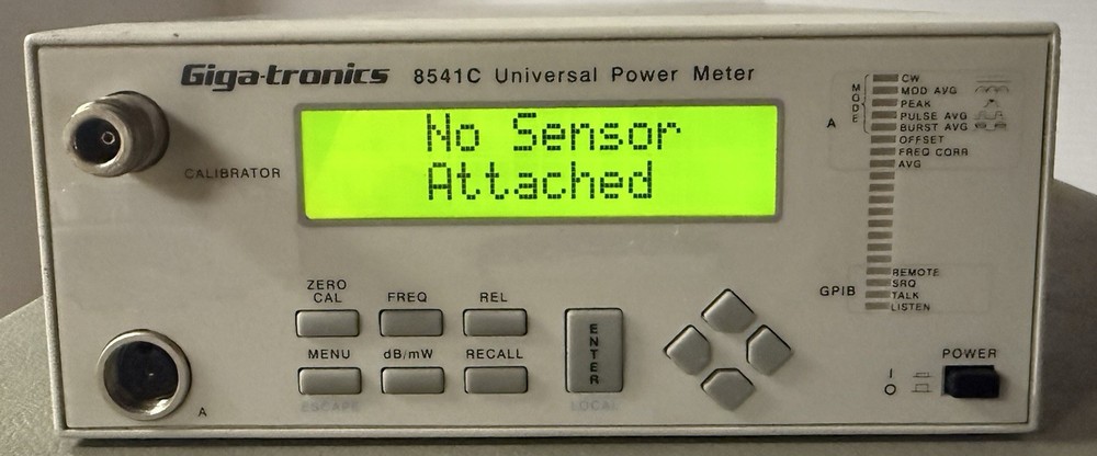 Gigatronics 8541C Single Channel RF Power Meter Tested