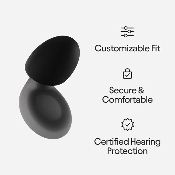 Loop Dream™ Earplugs for Deep Sleep, Napping and Snoring - Black