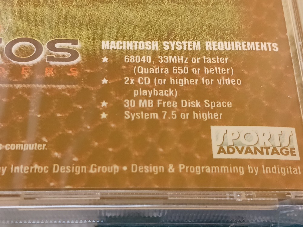 1998 Denver Broncos Cheerleaders Interactive CD-ROM Screen Saver