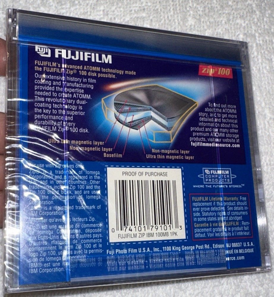 Fujifilm 100 MB Zip Disk IBM Formatted