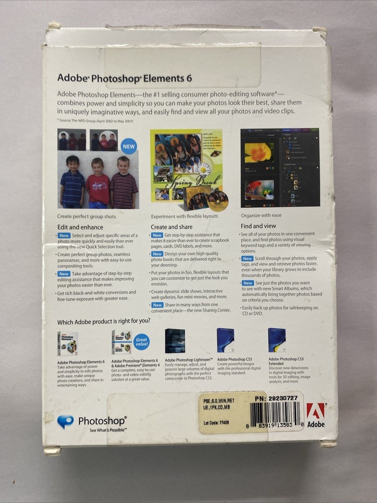 Adobe Photoshop Elements 6 Software
