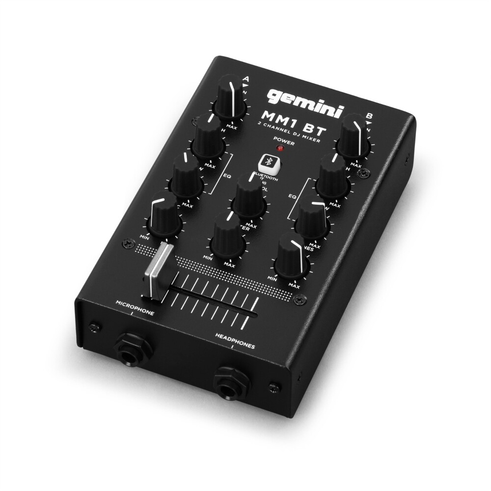 Gemini Pro Audio Equip 2 Channel Bluetooth Live Studio Mixers DJ