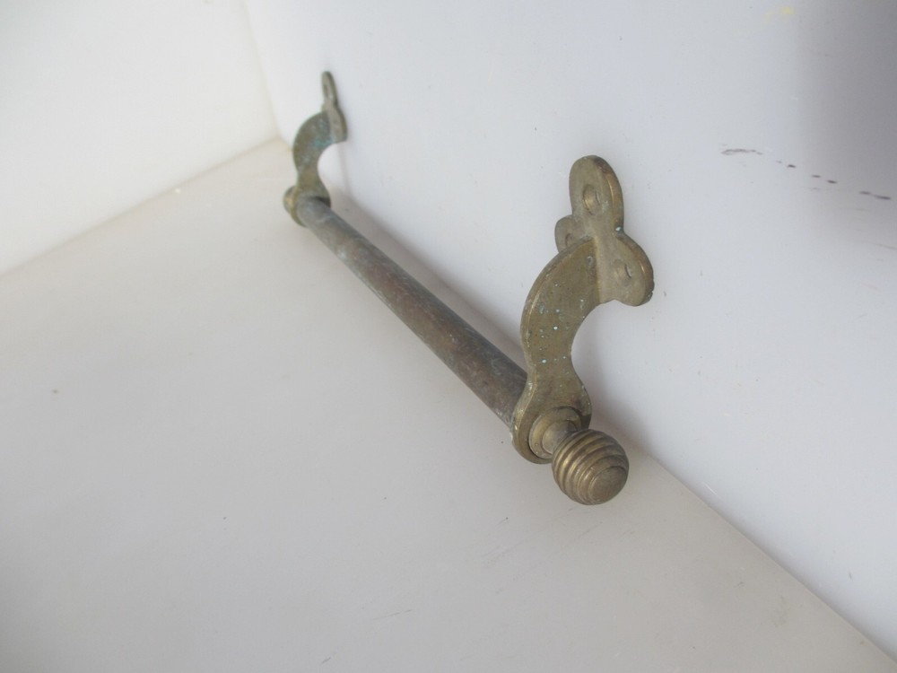 Victorian Brass Sash Window Bar Lift Old Trunk Handle Pull Antique Beehive 15"