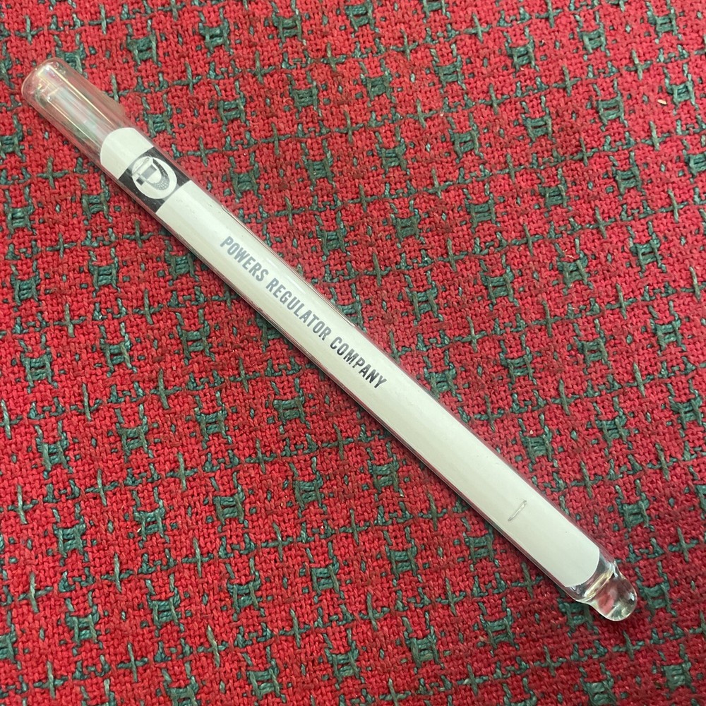 Vintage Advertising Thermometer Powers Regulator Co. Working