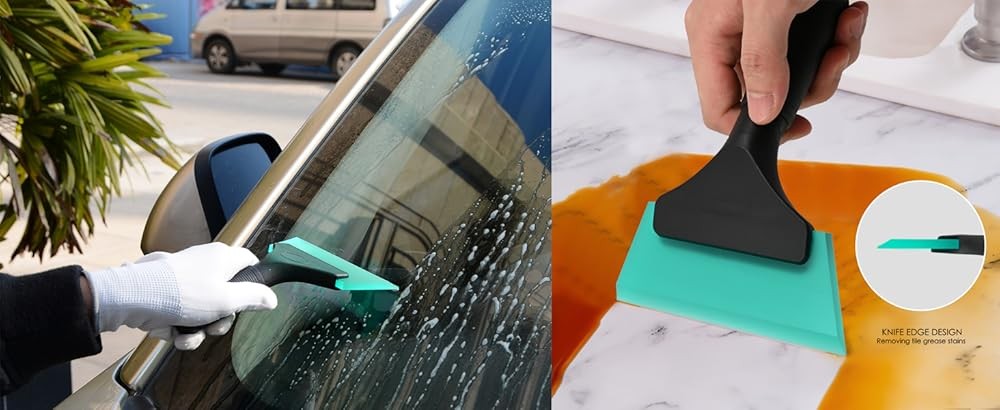 Small Squeee 5 inch Rubber Window Tint Windshield Scraper for Car,