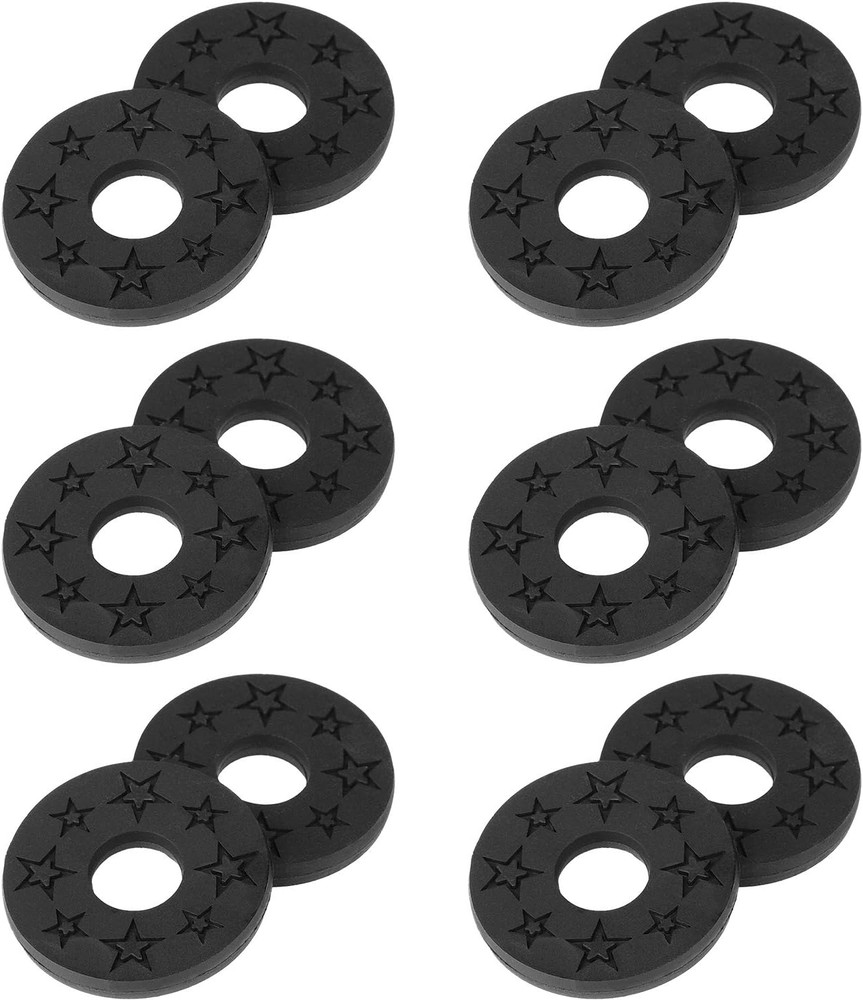 Guitar Strap Locks Premium Strap Blocks Guitar Protector Black, 6Pair