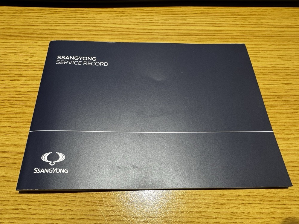 Ssangyong Service Record Book