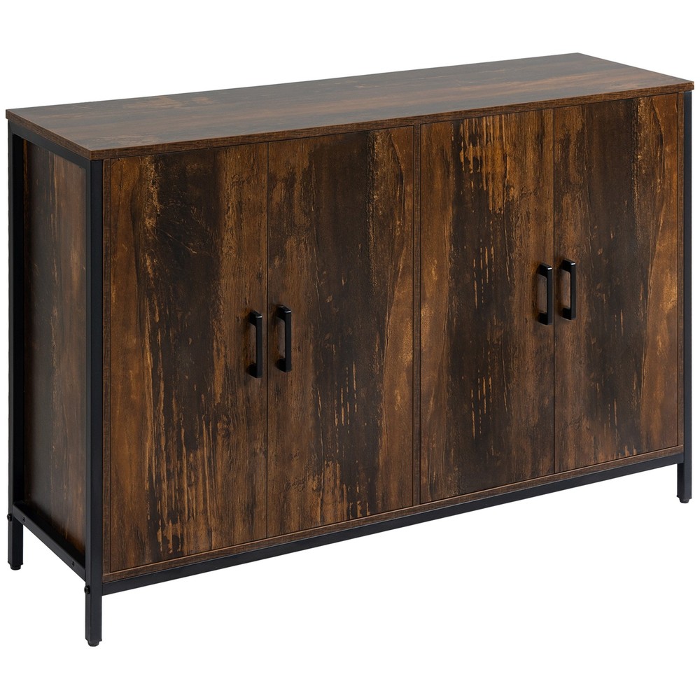 Industrial Sideboard Buffet Cabinet with Doors, Kitchen Cabinet