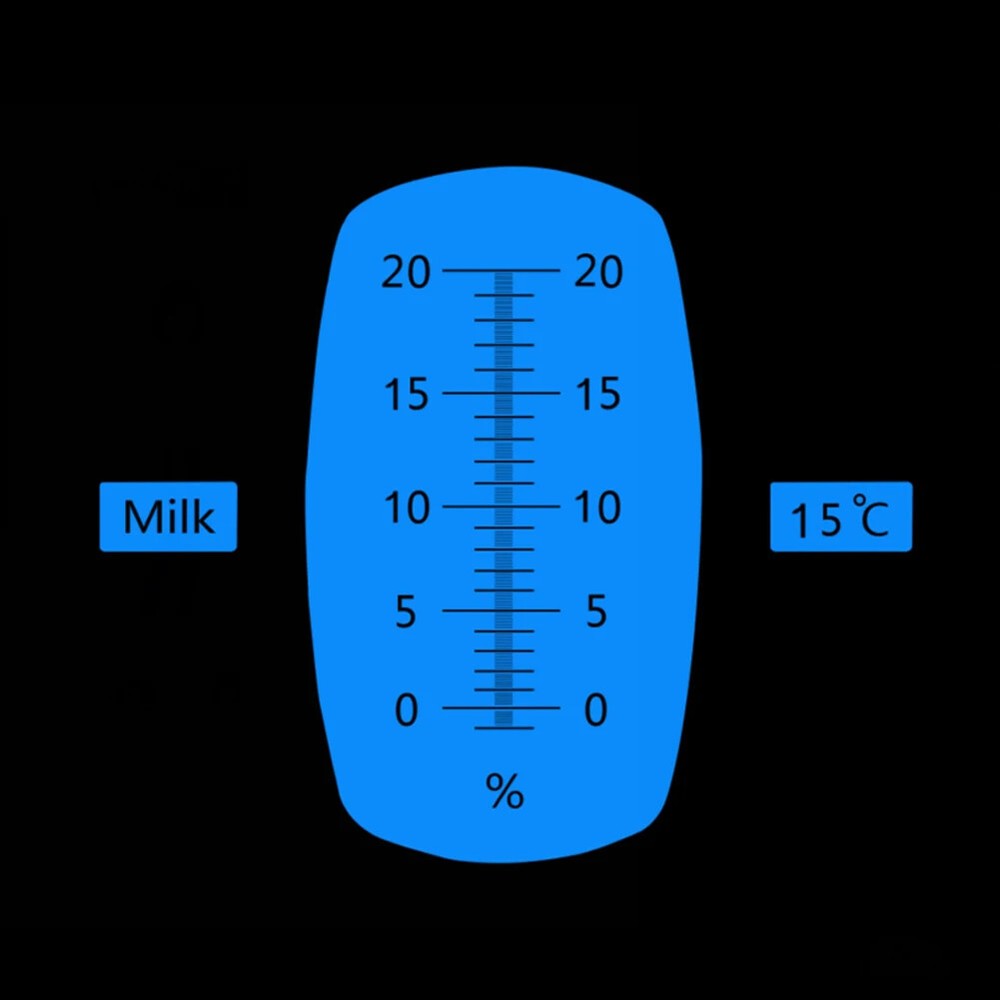 Handheld Milk Refractometer with ATC Milk Testing Equipment Scale Range 0-20%