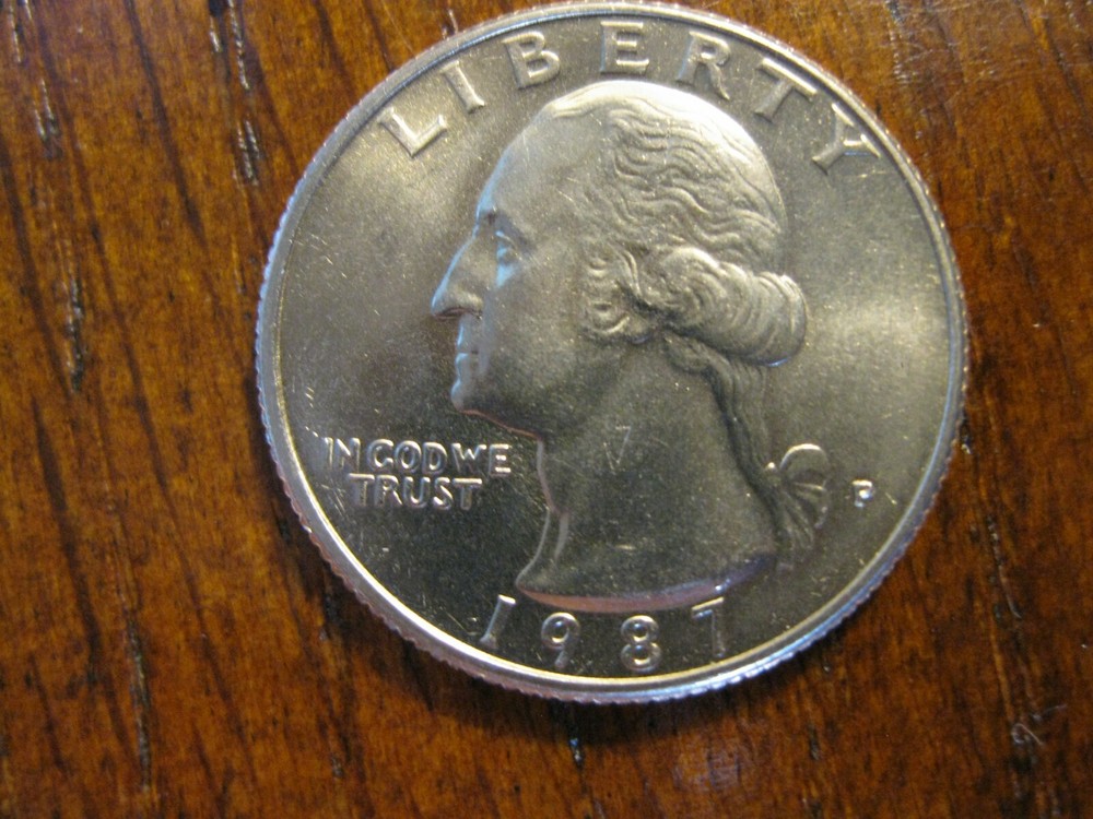 1987 P Washington Quarter Dollar Gem BU!