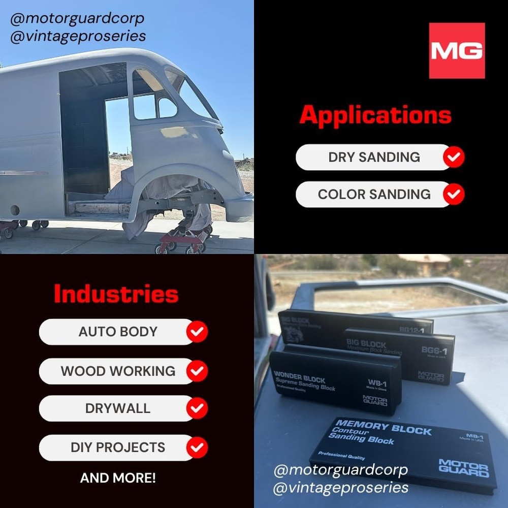 Motor Guard - Block Sanding Wonder Bar (WB1),One Size