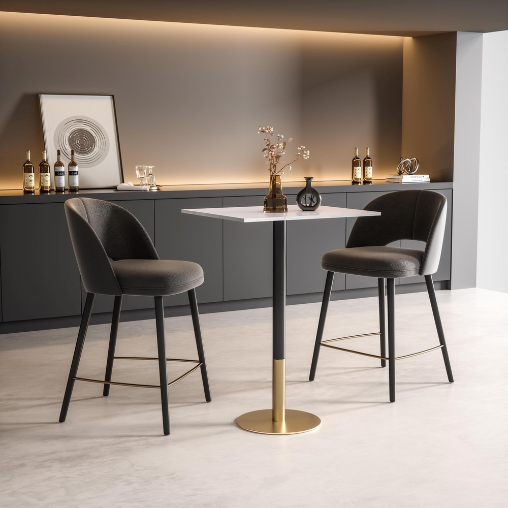 Elegant Decor Ronan 28" Pub Table in White
